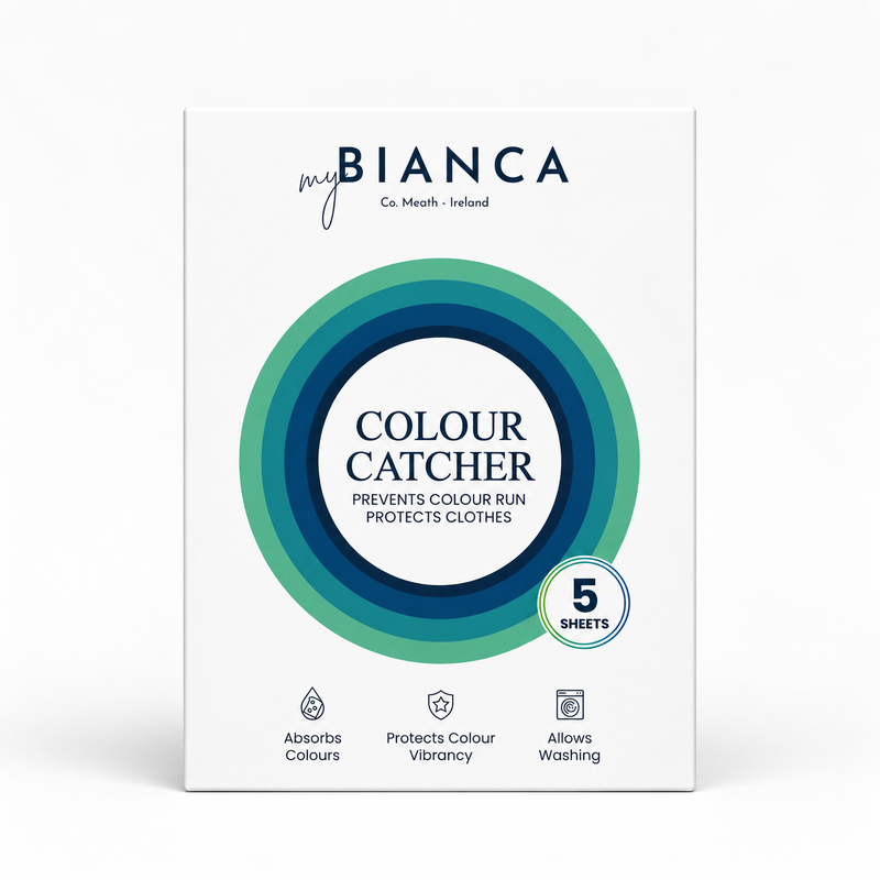 One packet of 5 colour catcher sheets.